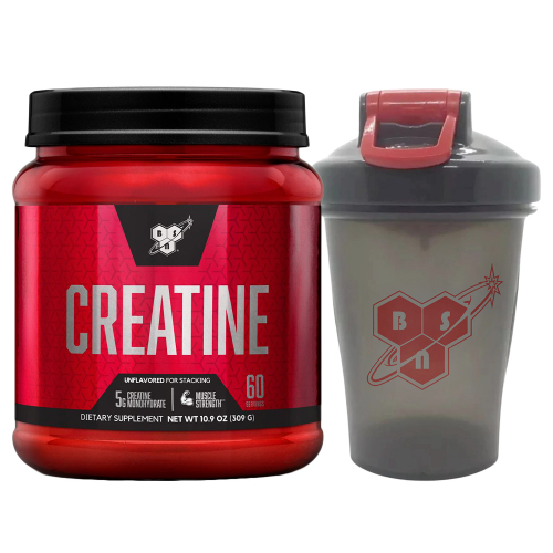 Combo Bsn Creatina En Polvo Y Shaker Vaso Mezclador