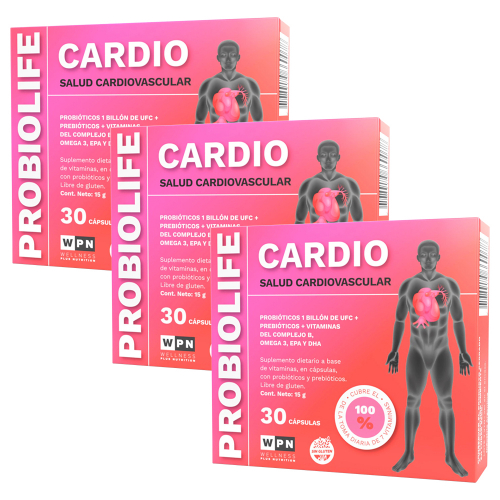 Pack 3 Wpn Probiolife Cardio X 30 Cápsulas