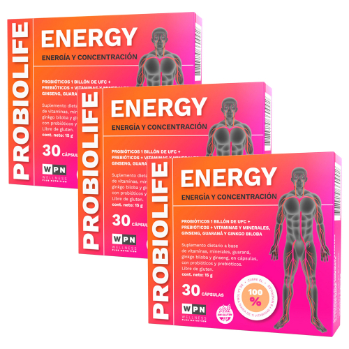 Pack 3 Wpn Probiolife Energy X 30 Cápsulas