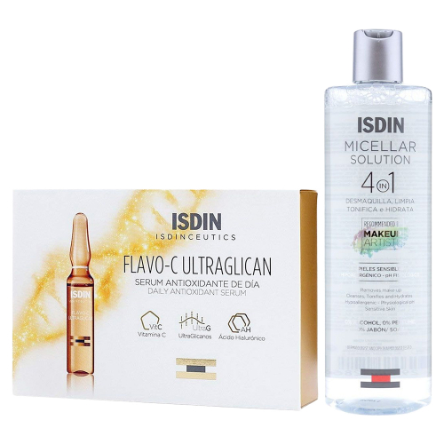 Rutina Isdin Limpieza Hidratante Y Brillo Natural Facial