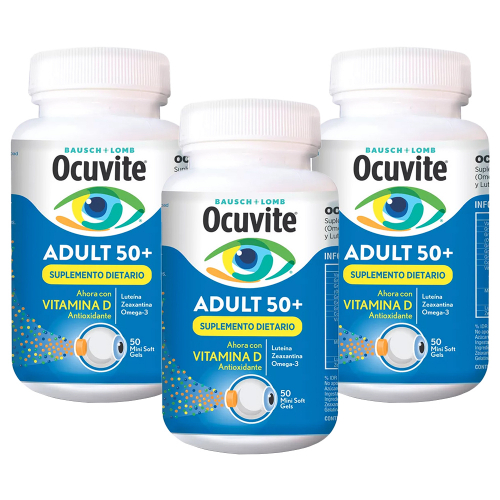 Pack 3 Ocuvite Adult 50+ Suplemento Dietario