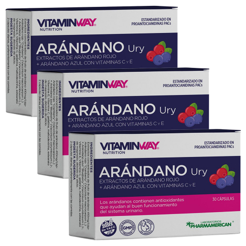 Pack 3 Vitamin Way Arándano Ury Cápsulas