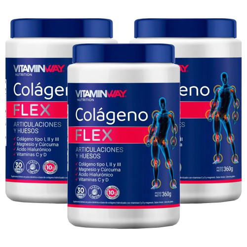 Pack 3 Vitamin Way Colageno Flex Polvo