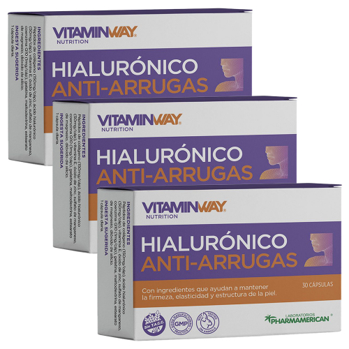 Pack 3 Vitamin Way Hialurónico Antiarrugas Cápsulas