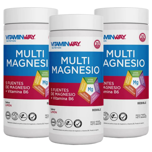 Pack 3 Vitamin Way Multi Magnesio Polvo