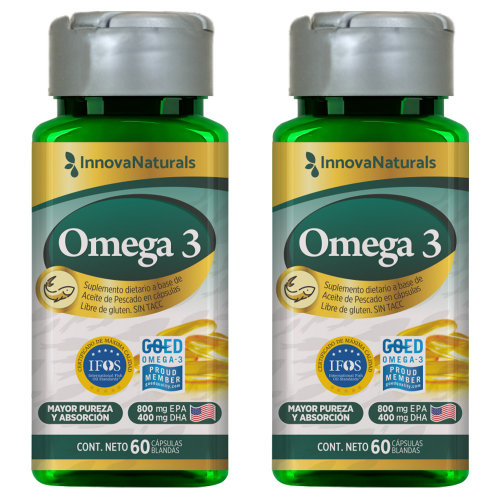 Pack 2 Innovanaturals Omega 3 Aceite De Pescado