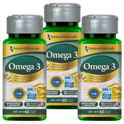 Pack 3 Innovanaturals Omega 3 Aceite De Pescado