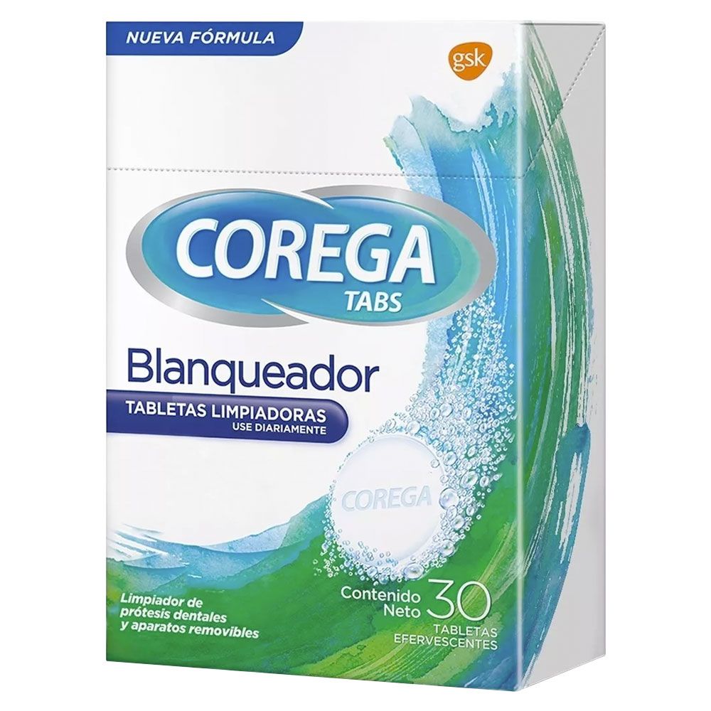 Corega Tabs Blanqueador X 30 Tabletas - Farmacia Leloir - Tu Farmacia ...