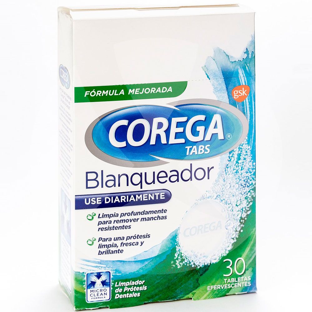 Corega Tabs Blanqueador X 30 Tabletas - Farmacia Leloir - Tu Farmacia ...