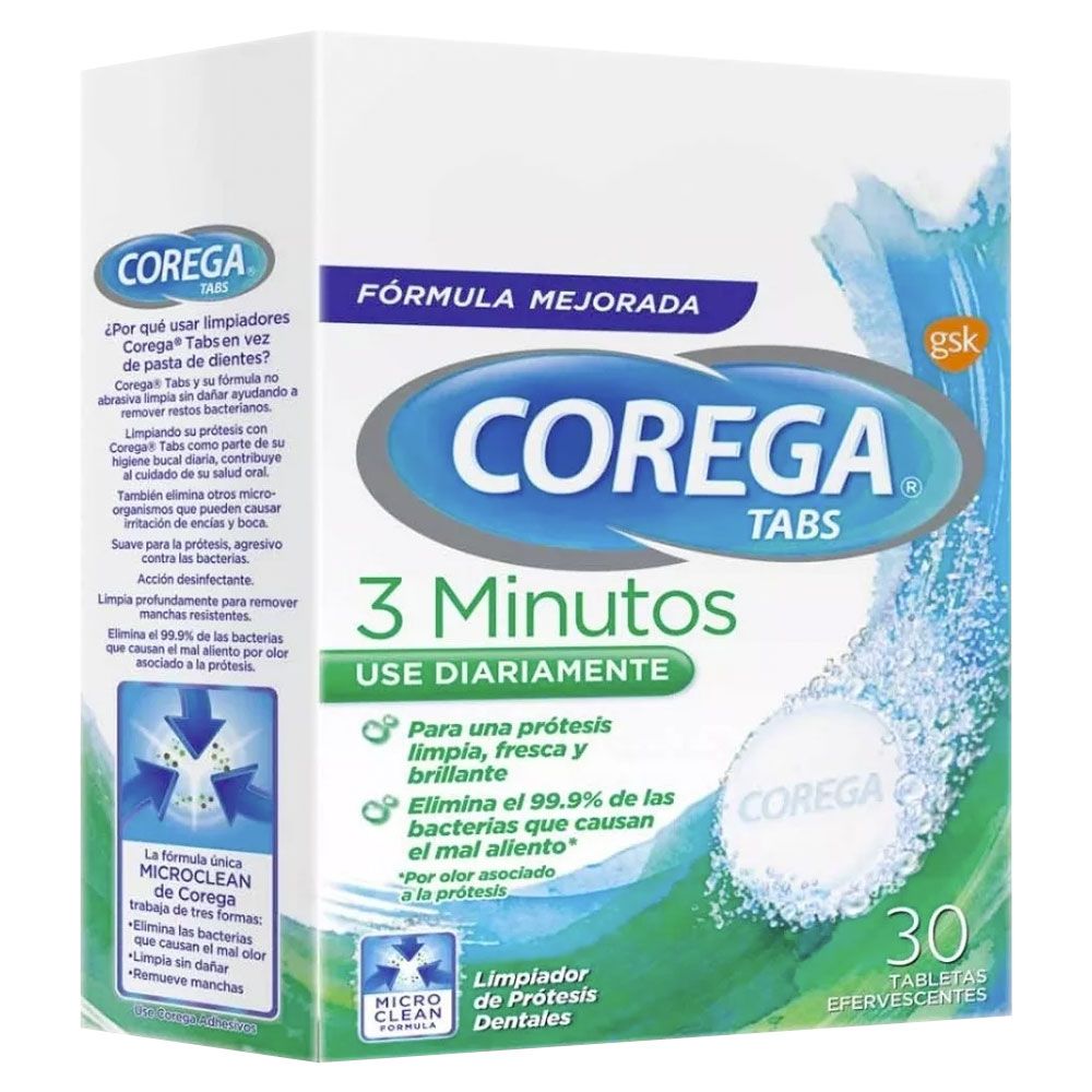 Corega Tabs X 30 Tabletas Efervescentes Farmacia Leloir Tu Farmacia