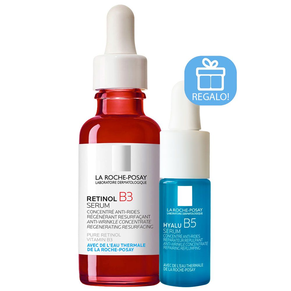 La roche posay retinol b3 sérum regenerador x 30ml + hyalu b5 serum