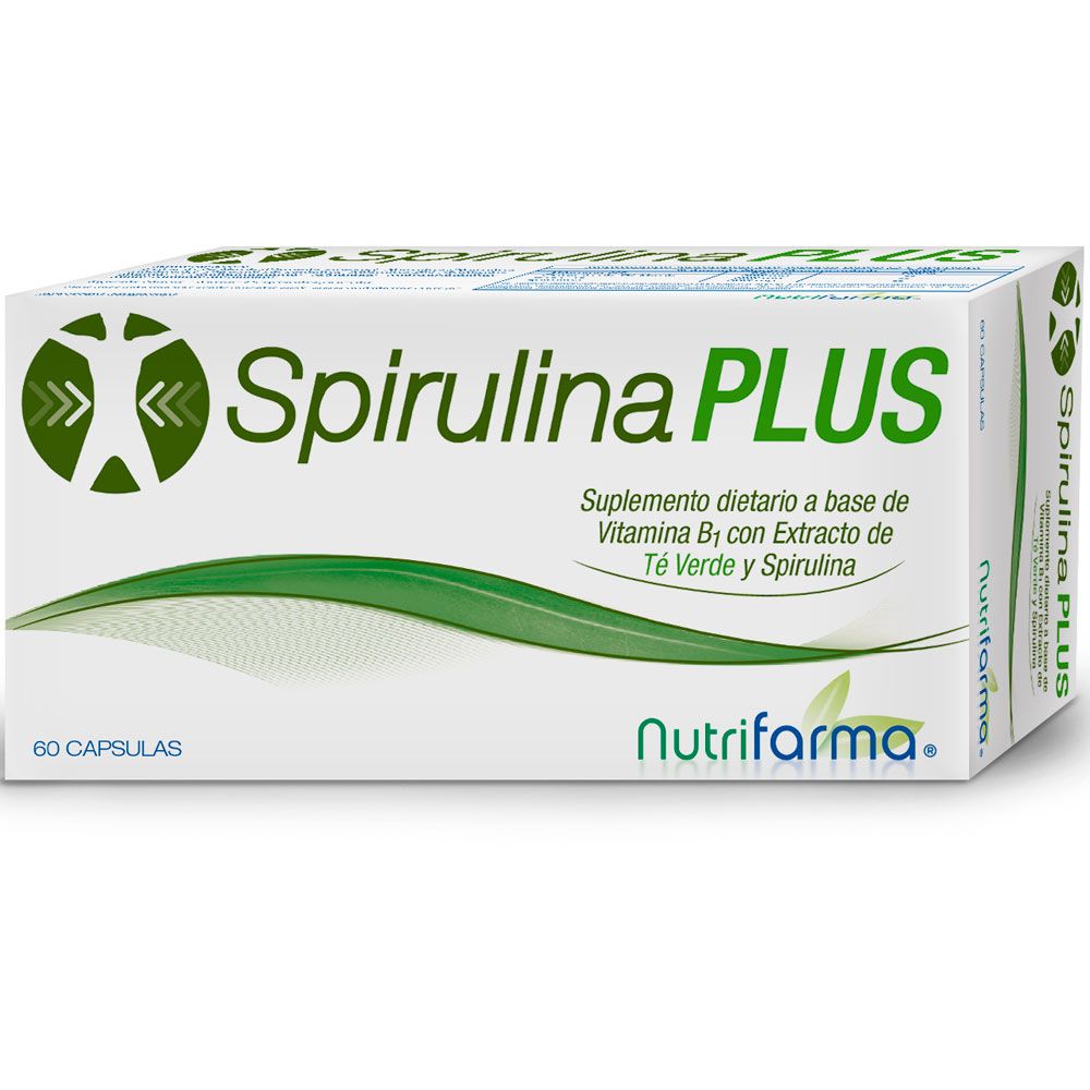 Nutrifarma Spirulina Plus X 60 Cápsulas - Farmacia Leloir - Tu farmacia  online las 24hs