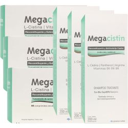 Pack 3 Megacistin X 60 Comp + 3 Megacistin Shampoo