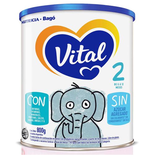 Vital 2 Leche Nueva Fórmula 6 A 12 Meses Polvo